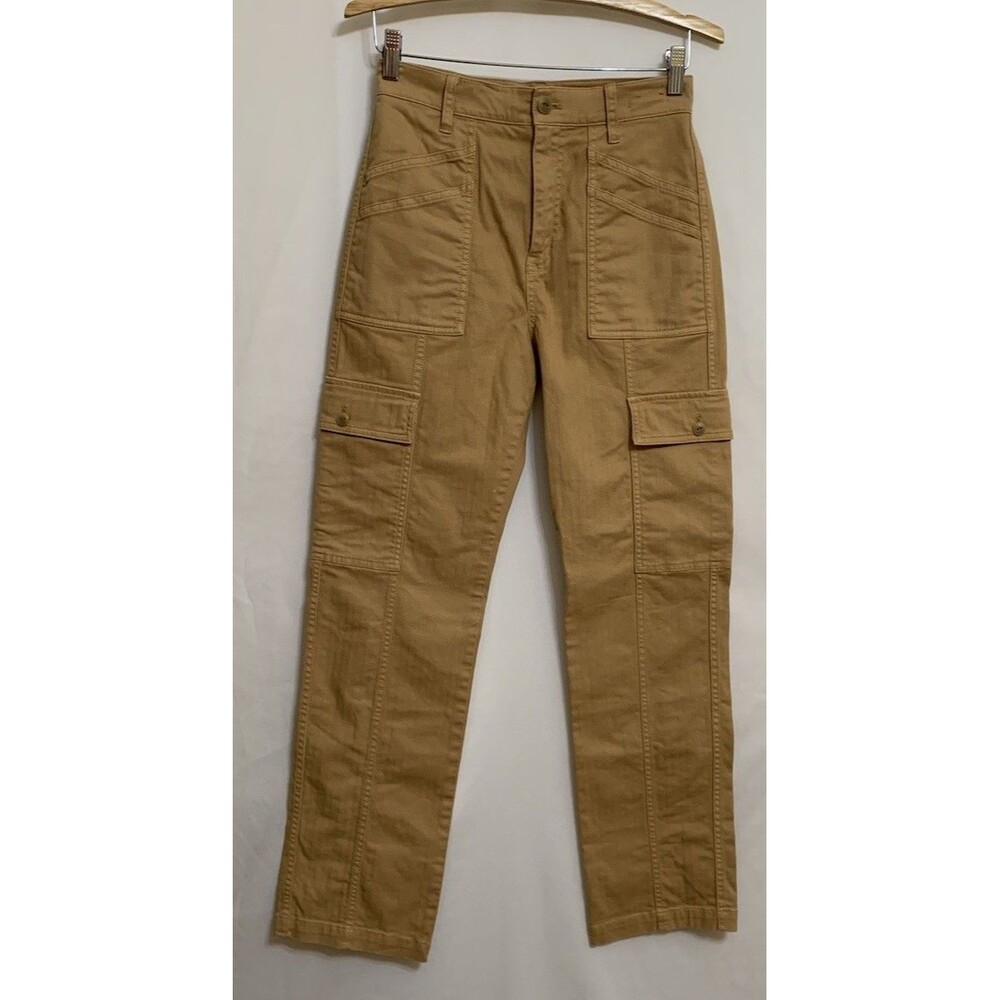 Madewell Womens Size 25 90s Straight Cargo Pants Sand Dune